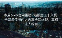 本周pixiv官网重磅P站搬运工永久页！全网疯传圈内人内幕全网炸裂，真相让人瞠目
