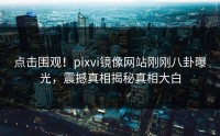 点击围观！pixvi镜像网站刚刚八卦曝光，震撼真相揭秘真相大白